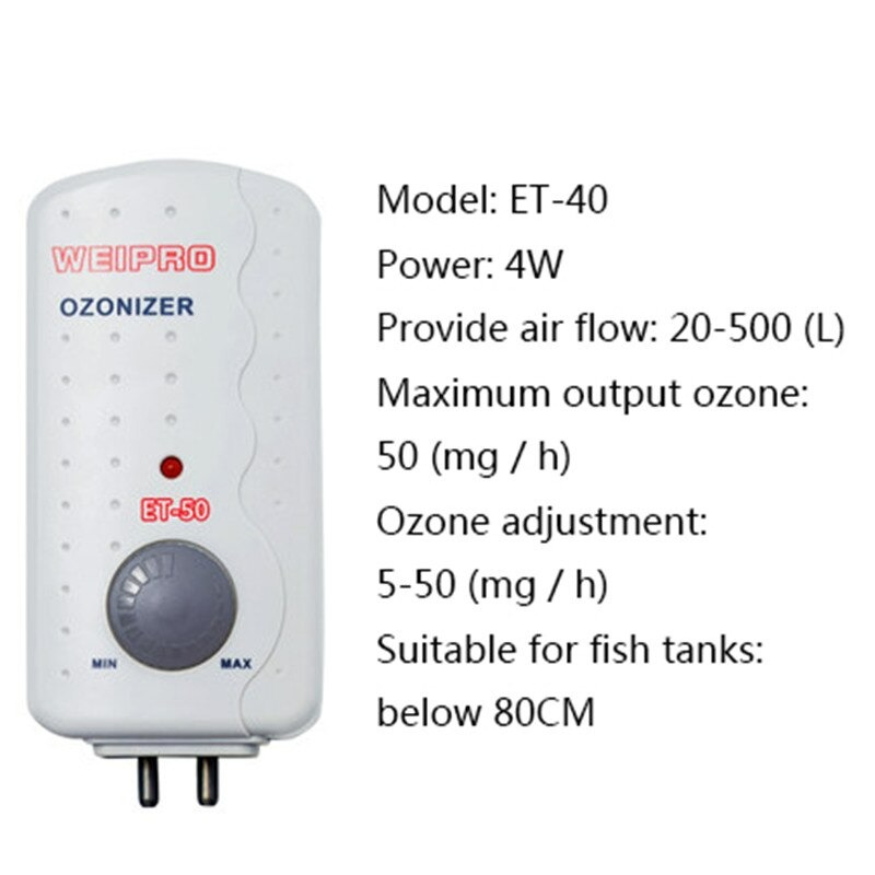 générateur d'ozone pour les aquariums de 50 mg